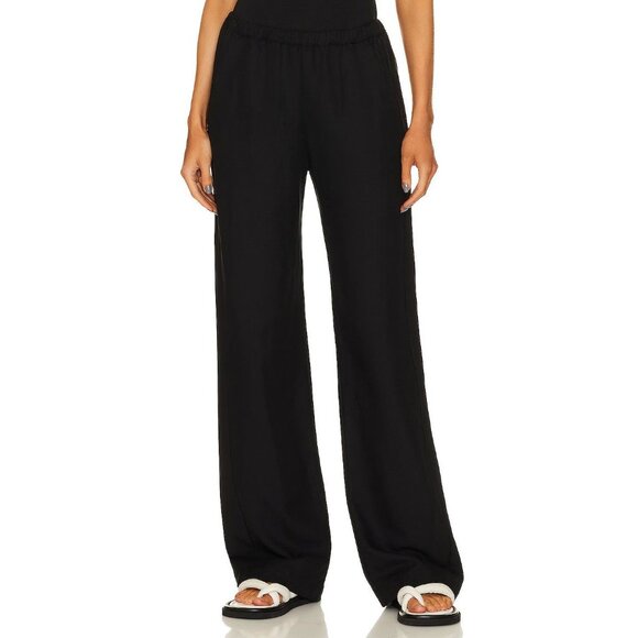 Enza Costa Everywhere Pants in Black 1 Small New Womens Relaxed Trousers - Picture 3 of 14